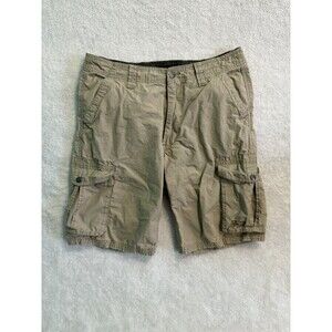 Harley-Davidson Shorts Mens 32 Khaki Cargo Biker Casual Logo